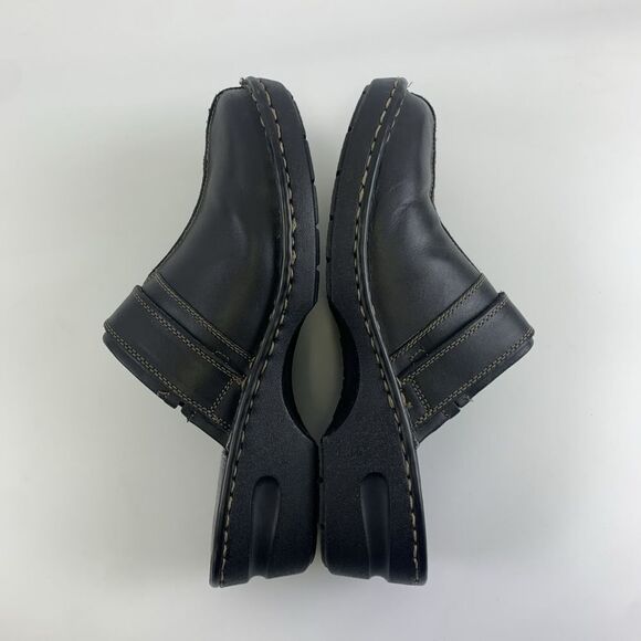 Eastland Mae Mule Black Leather Buckle Slip On Clog Comfort Round Toe Womens 11 - Picture 8 of 13